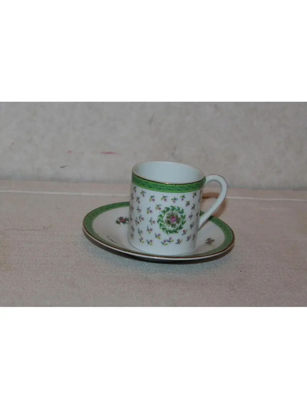 Lefton China 2007 Tea Cup and Saucer - Hand Painted